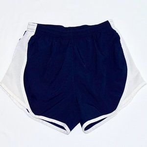 Pennant Running Athletic Shorts in Navy Blue - Small
